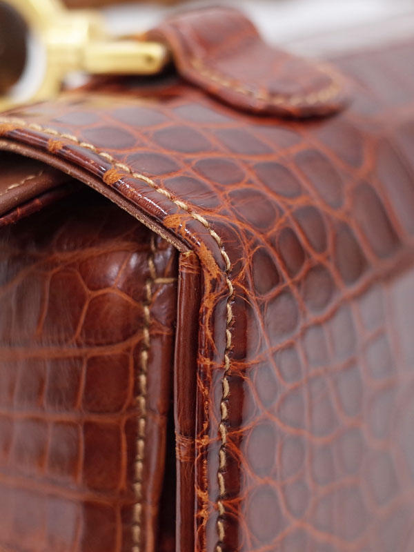 GUCCI】グッチ『クロコダイル バンブー 2WAYハンドバッグ』000・01