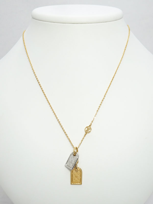 Louis Vuitton】ルイヴィトン『ネックレス・ナノグラム』M63141 1週間