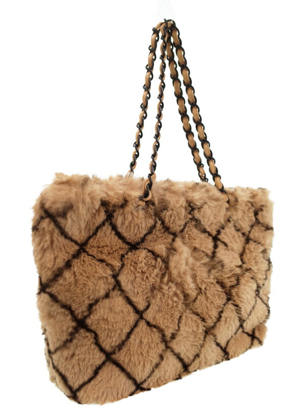 CHANEL】シャネル『ファー チェーントートバッグ』レディース 1週間