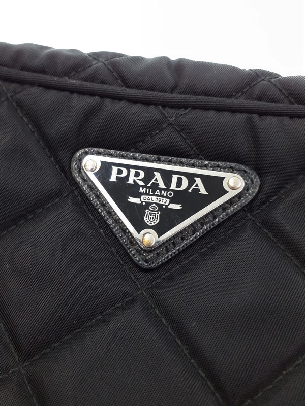 PRADA】プラダ『キルティングナイロン 2WAY チェーンハンドバッグ