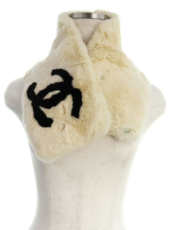 CHANEL】シャネル『ココマーク ラビットファー ティペット』レディース