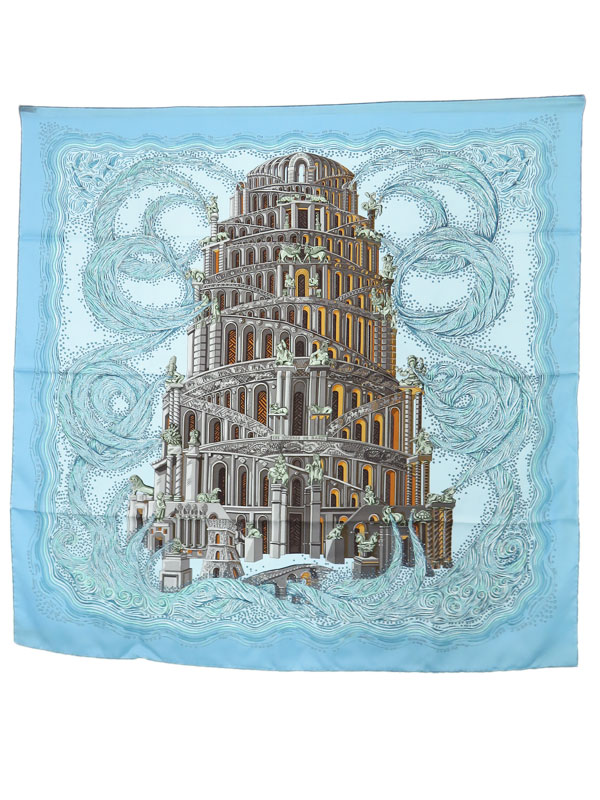 HERMES】エルメス『カレ90 バベルの川 LES RIVIERES DE BABEL