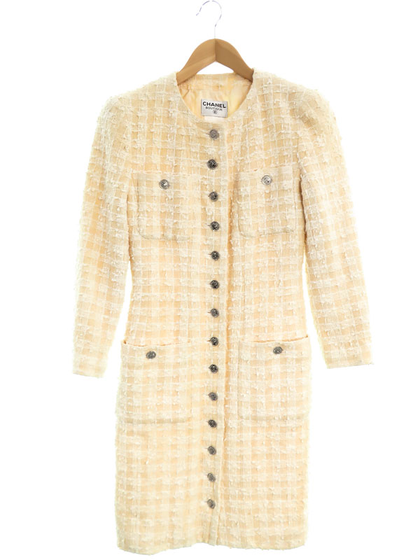 CHANEL】シャネル『ツイード ワンピース size40』P06367V04653 96P