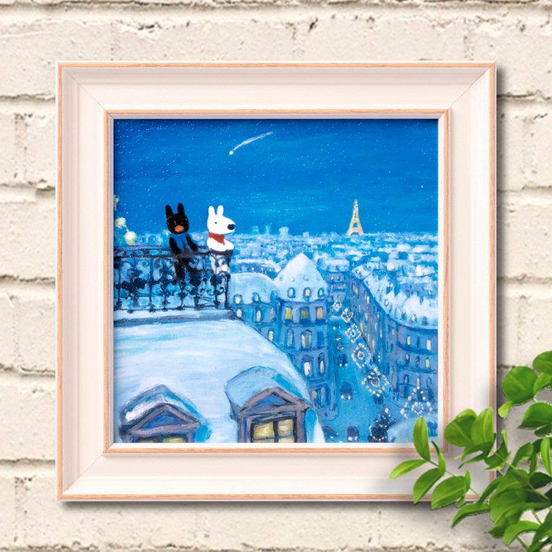 楽天市場】冬 絵画 アートパネル 絵本 リサとガスパール 19 星にねがい