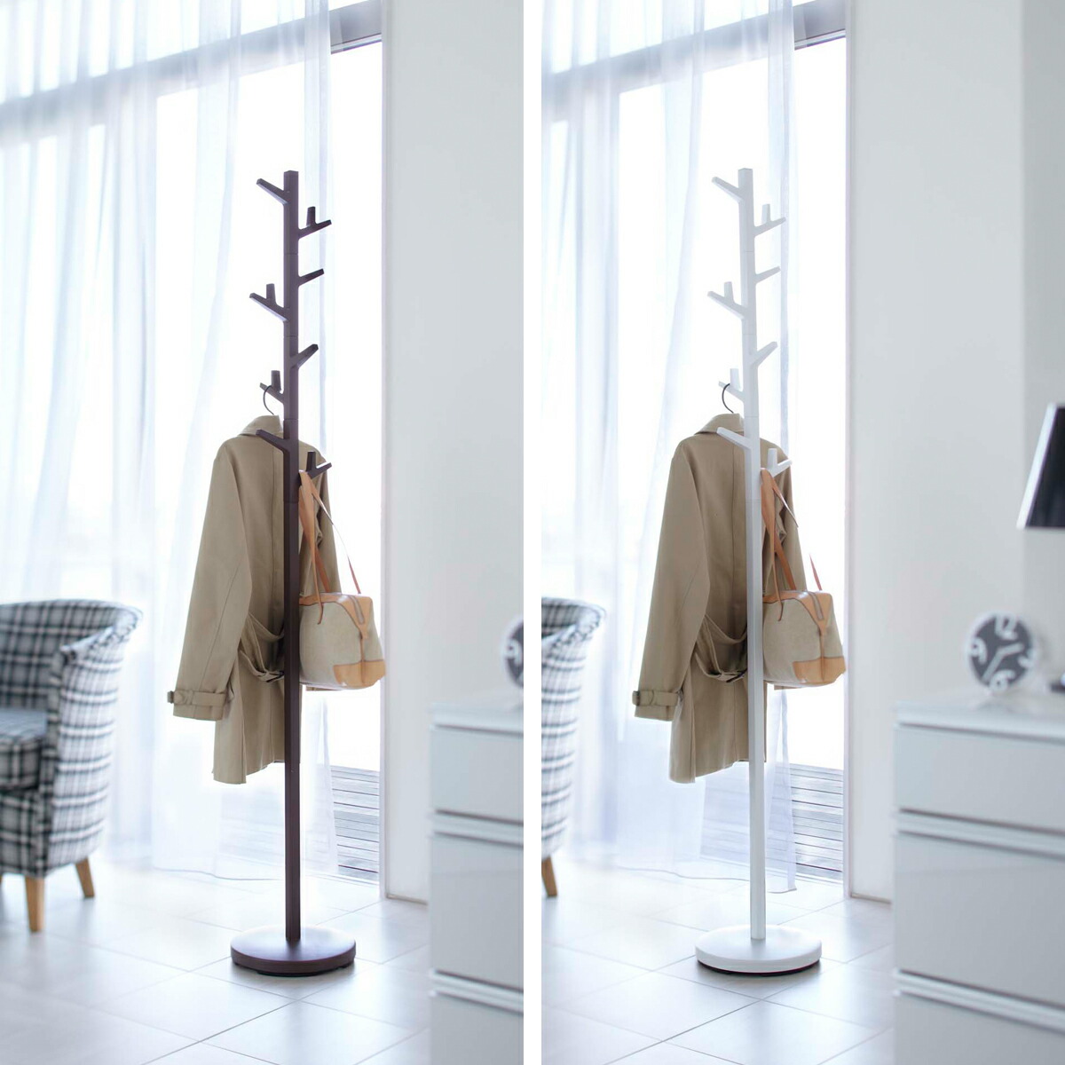 楽天市場】[ ポールハンガーブランチ ] 山崎実業 コートハンガー