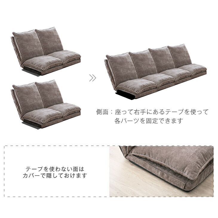 楽天市場】【本日クーポン3％引】 2P ローソファー ハイバック 14段階