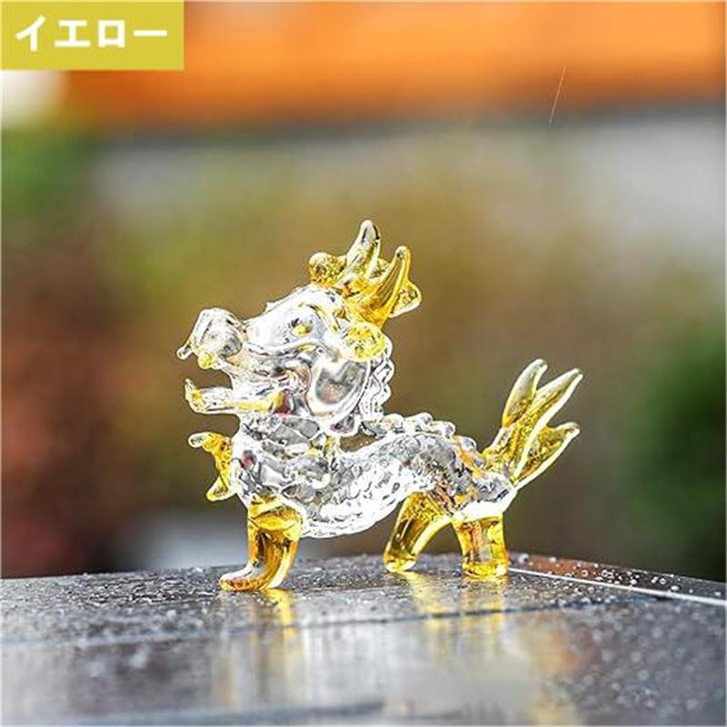 楽天市場】龍 置物 クリスタル 龍の置物 竜 オブジェ ガラス細工 龍