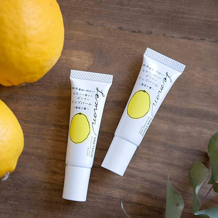 楽天市場】yaetoco ヤエトコ レモンの香りのピンクのリップバーム 10g