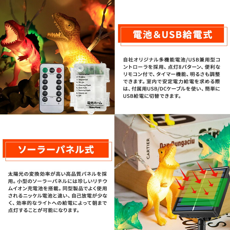 楽天市場】電飾 恐竜 ライト LED イルミネーション ライト ストレート