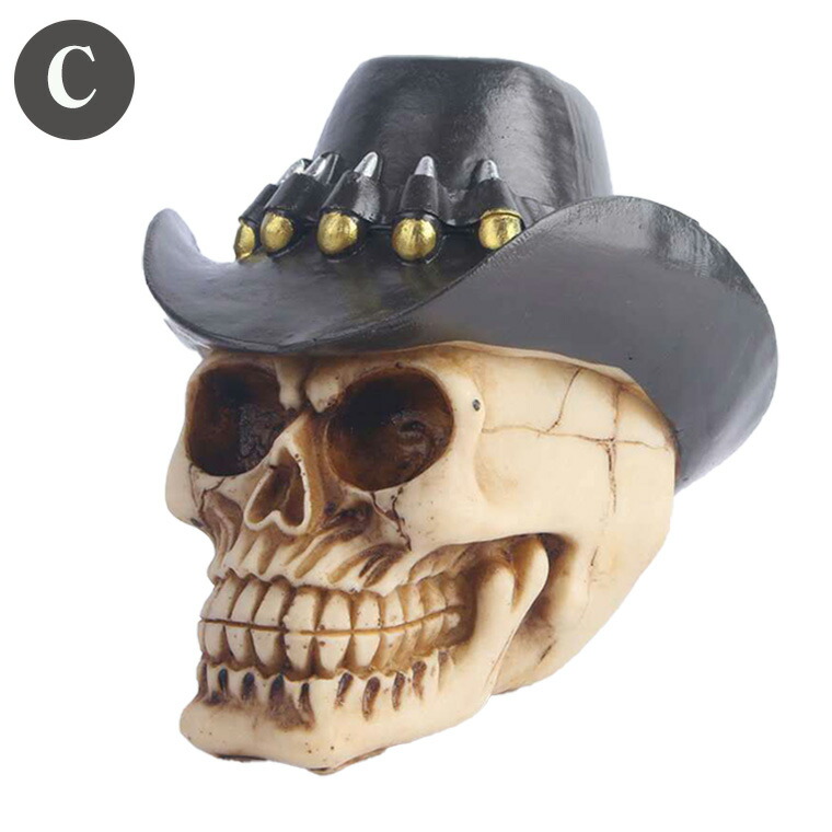 楽天市場】スカル ドクロ 置物 ガイコツ 海賊 ハロウィン 骸骨 髑髏
