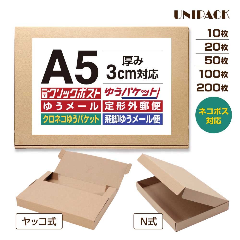 楽天市場】【送料無料】［A5］クリックボックス クリックポスト 箱 A5