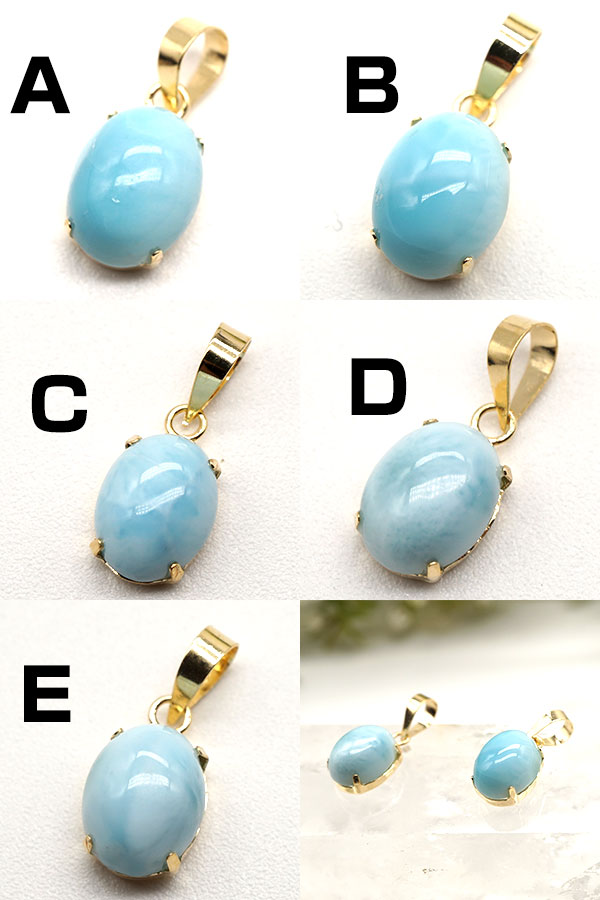 楽天市場】ラリマー ペンダントトップ ネックレス K18 天然石