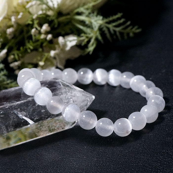 楽天市場】セレナイト ブレスレット 8mm AAA キャッツアイ モロッコ