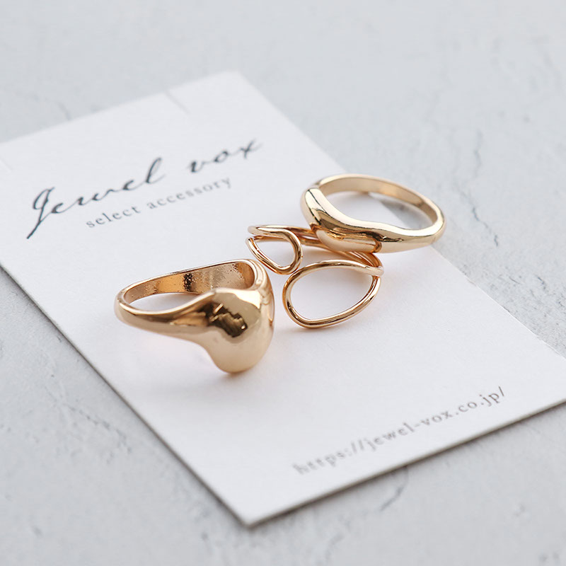 楽天市場】【メール便送料無料】 リング 指輪 レディース 3点セット