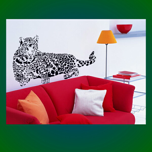 楽天市場】ウォールステッカー 動物 おしゃれ 黒 モノトーン 豹 ヒョウ