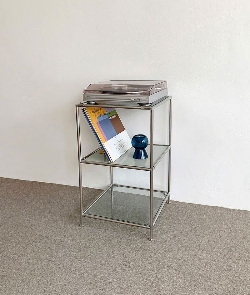 楽天市場】O'gre オグレ ステンレスモジュール家具デュアルキューブ