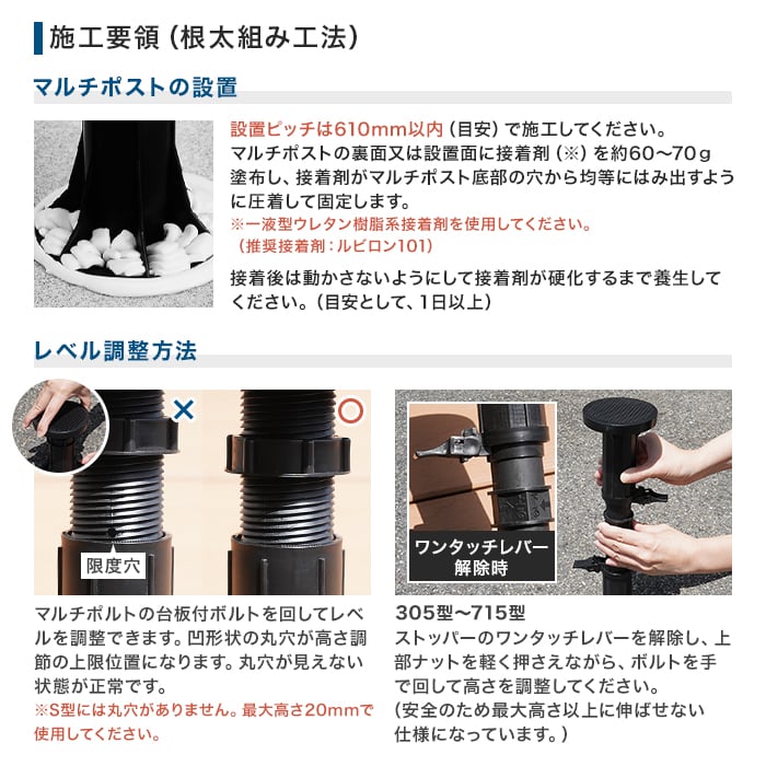 楽天市場】【ウッドデッキ 基礎部材】【6個から購入可】屋外デッキ用