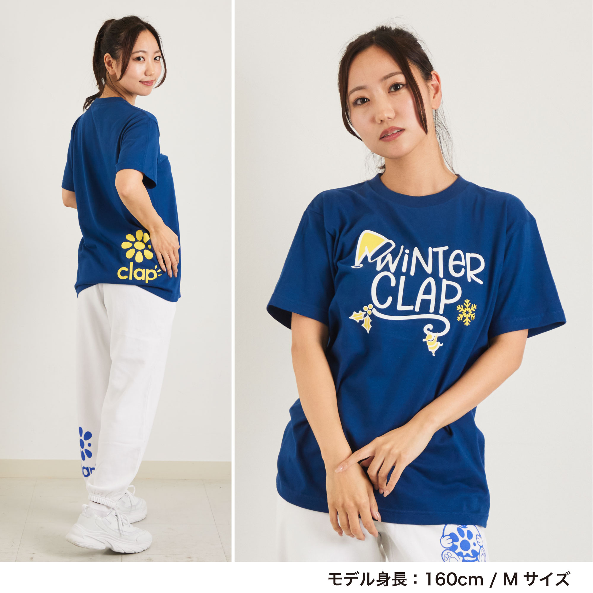 楽天市場】clap クラップ 4色×2サイズ WINTER CLAP Tee レディース
