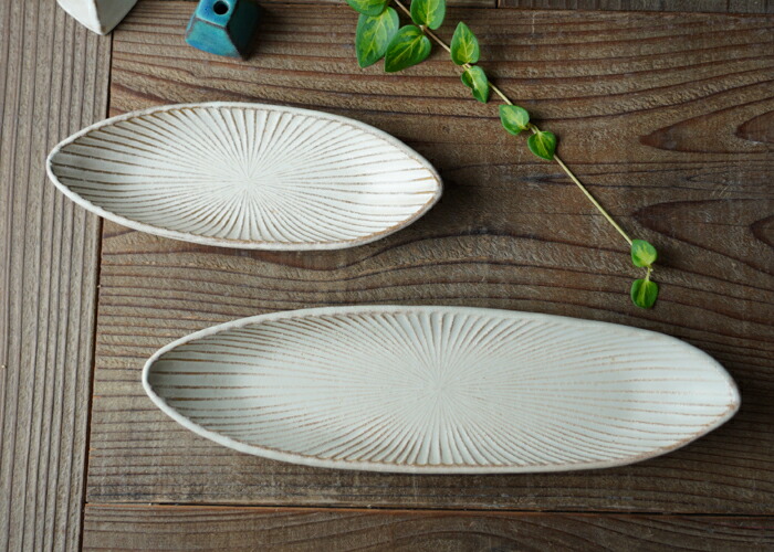 楽天市場】【max30%offクーポンあり】益子焼 笹舟皿（小） kinari わか