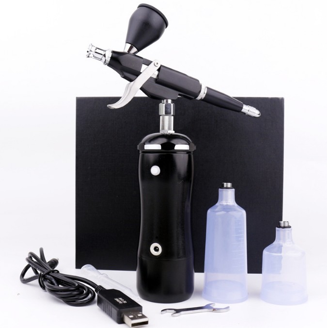 楽天市場】「着後レビューで特典」 エアブラシ ミニ コンプレッサー