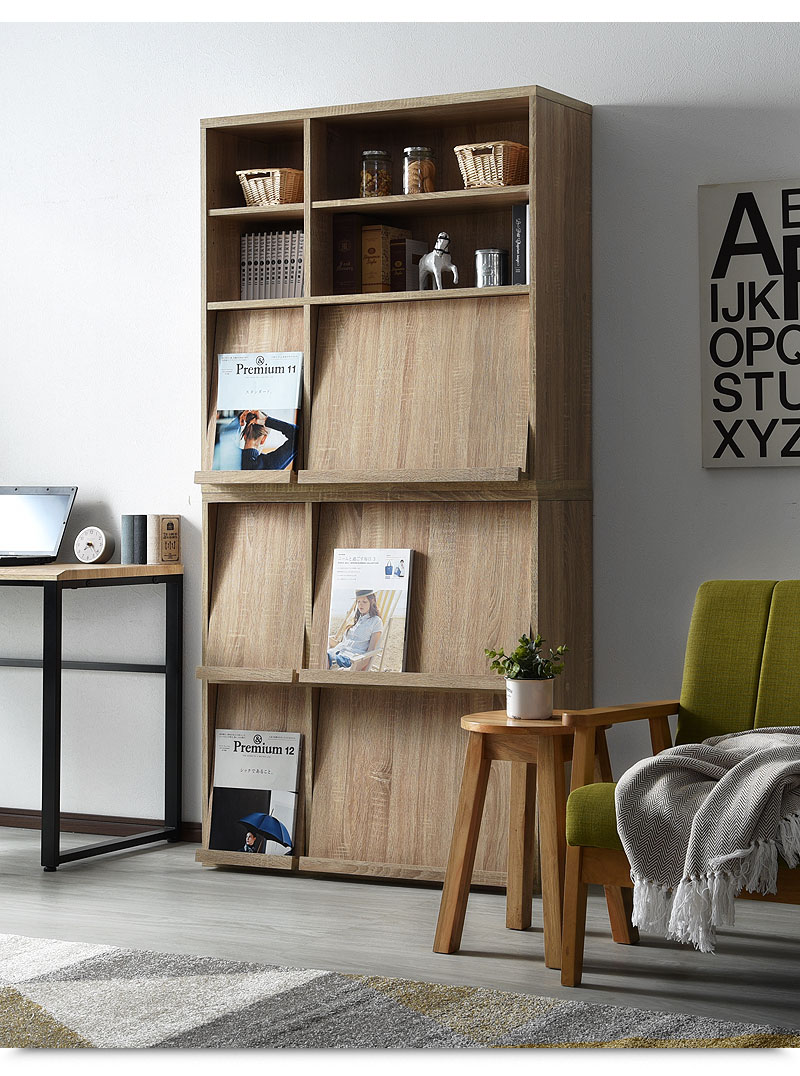 2種類セット セット ディスプレイラック 本棚 扉付 キッズ｜激安