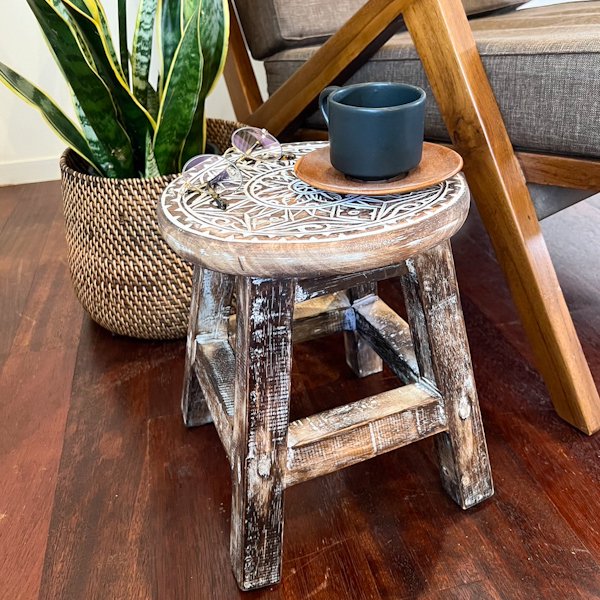 楽天市場】☆レビューで特典☆スツール 木製 花台 踏み台 足置き 椅子