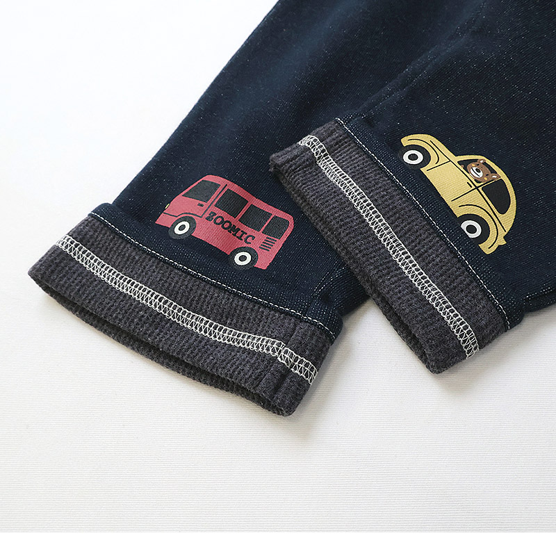 キッズ 7分丈パンツ 男の子 女の子 ニットデニム ポケット付き