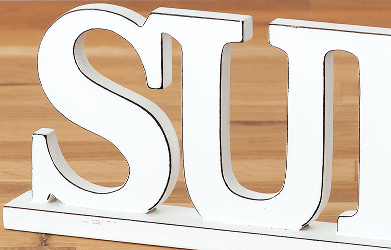 楽天市場】メッセージスタンド SURF サーフ アルファベットオブジェ