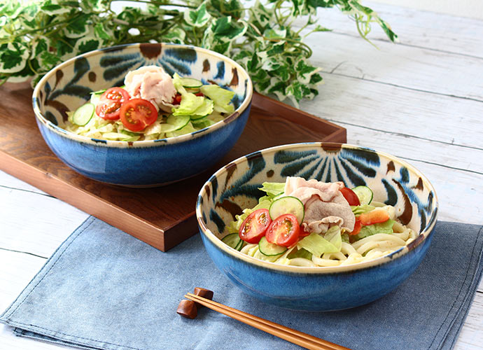 楽天市場】やちむん風 深皿 2個セット | 深鉢 磁器 盛皿 盛り付け用 大