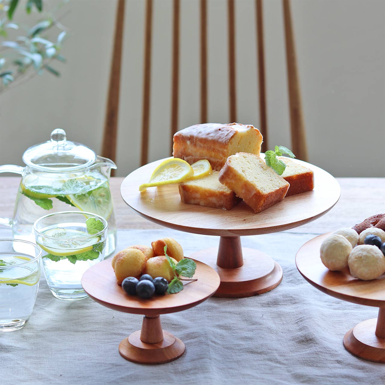 楽天市場】【公式】ナインマーケ マホガニー ケーキスタンド Lサイズ