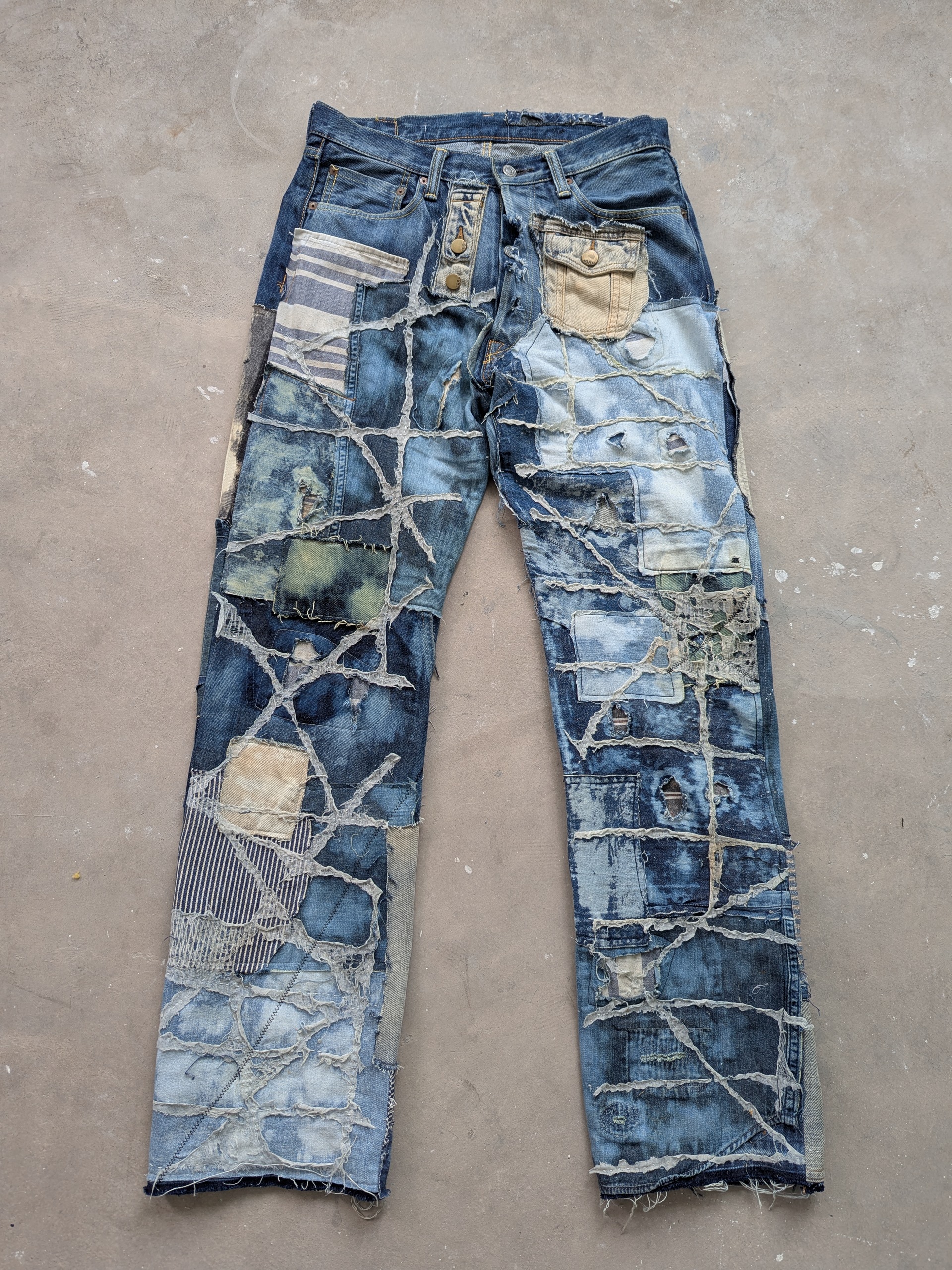 Kapital Kapital Kountry Selvedge Reconstructed Patchwork Boro