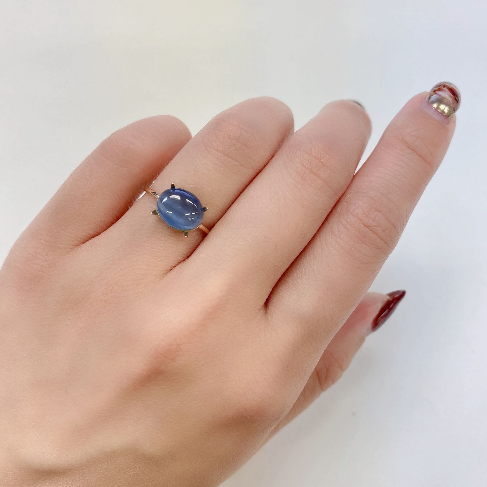 アパタイトキャッツアイ(宝石名ブルー・アパタイト・キャッツアイ