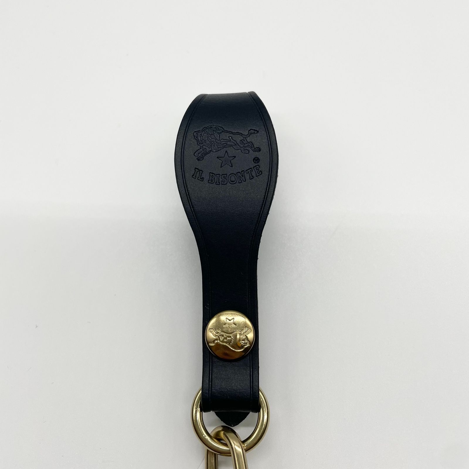 IL BISONTE - イルビゾンテ/キーリング/回転式/ネイビー | HALLOW's