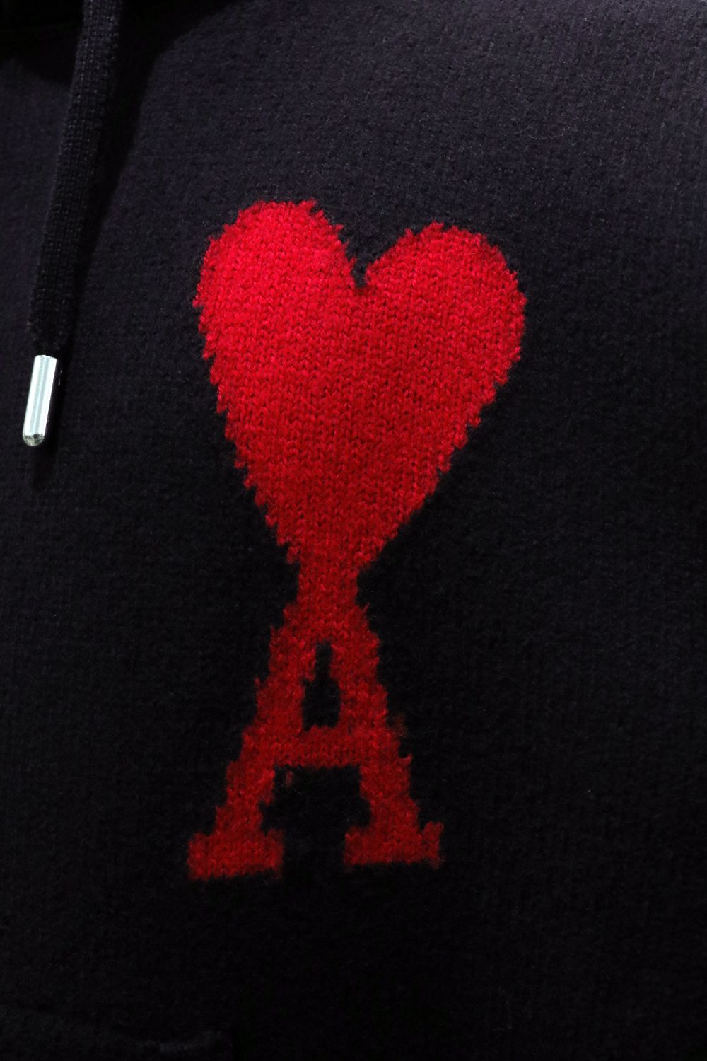 AMI Alexandre Mattiussi - AMI DE COEUR KNIT HOODIE / アミ ドゥ