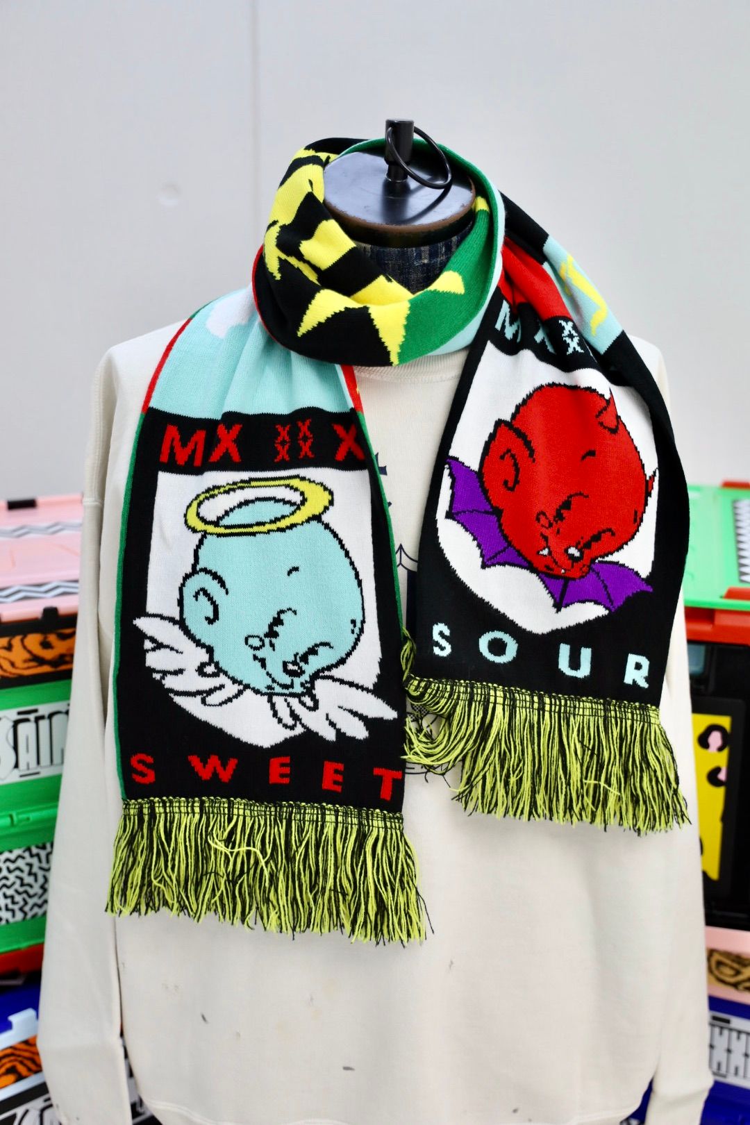 SAINT M×××××× - セントマイケル マフラー BABY MICHAEL SCARF(SM-HR1