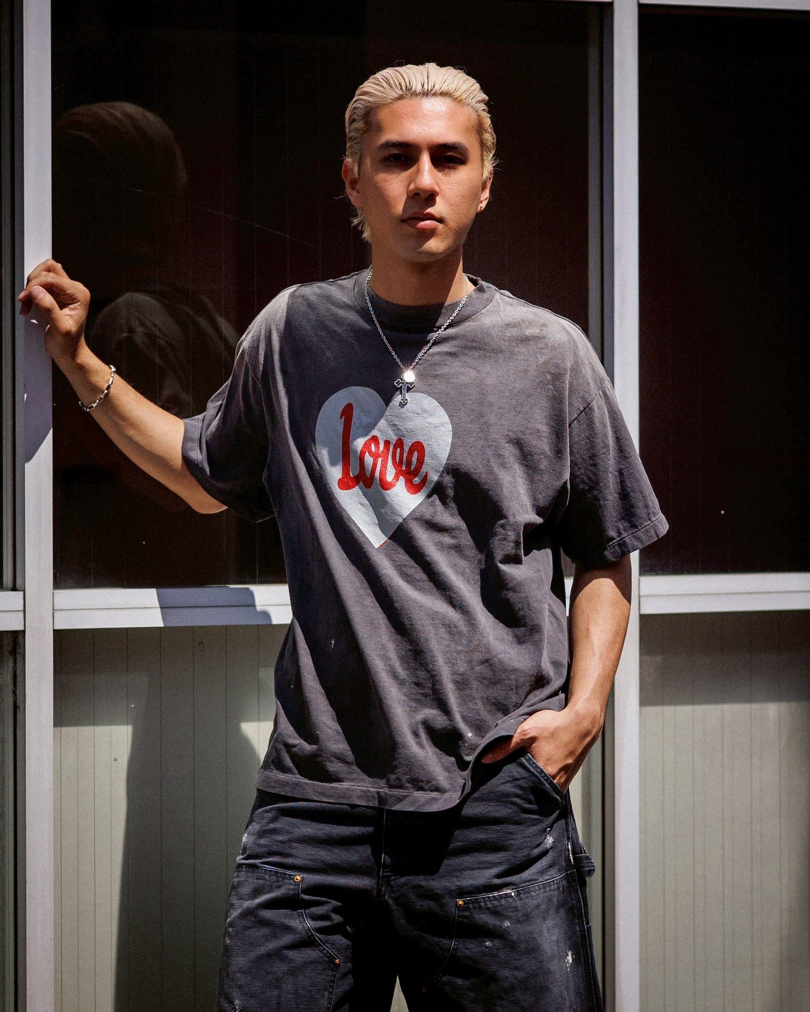 SAINT M×××××× - セントマイケル Tシャツ HEART LOVE SS TEE(SM-HR8