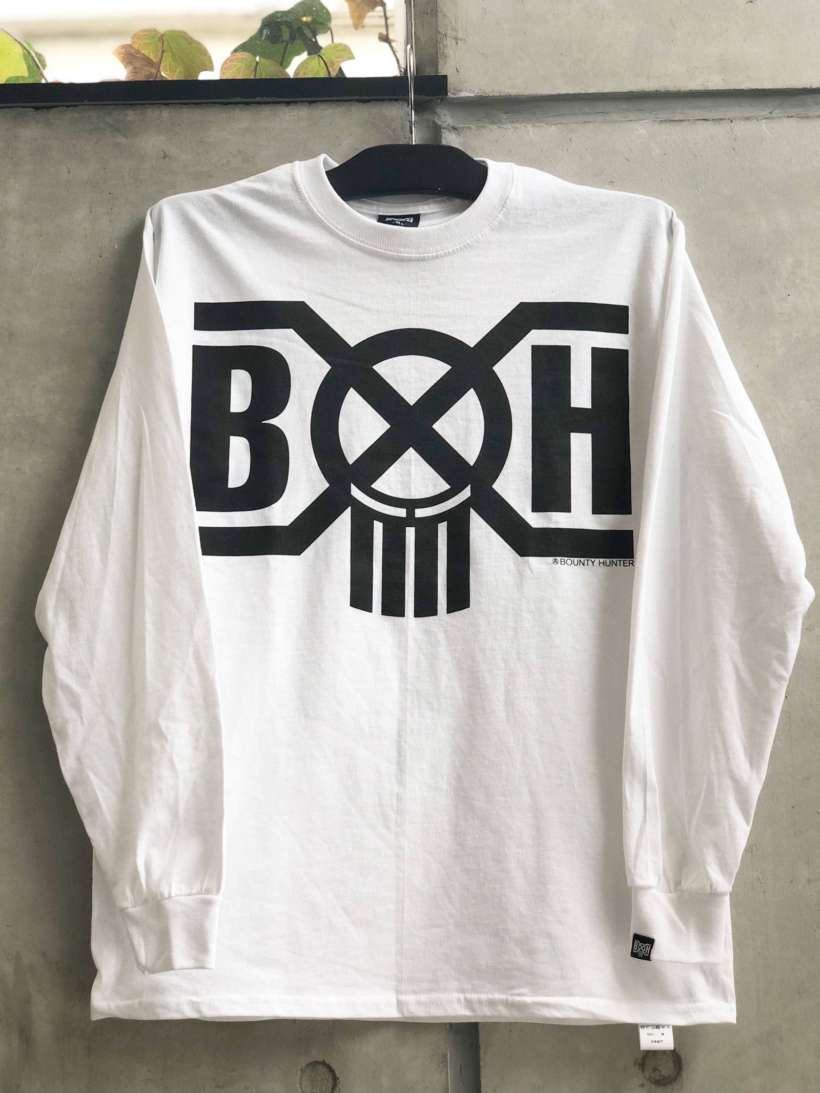 BOUNTY HUNTER - B×H LOGO L/S-TSHIRTS(BLACK) / B×H ロゴ ロング