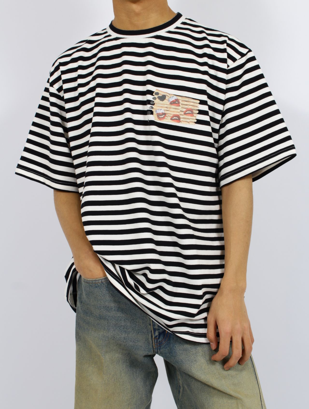 Mrs. GREEN APPLE 若井 滉斗さん着用】semohのボーダーTシャツが再入荷