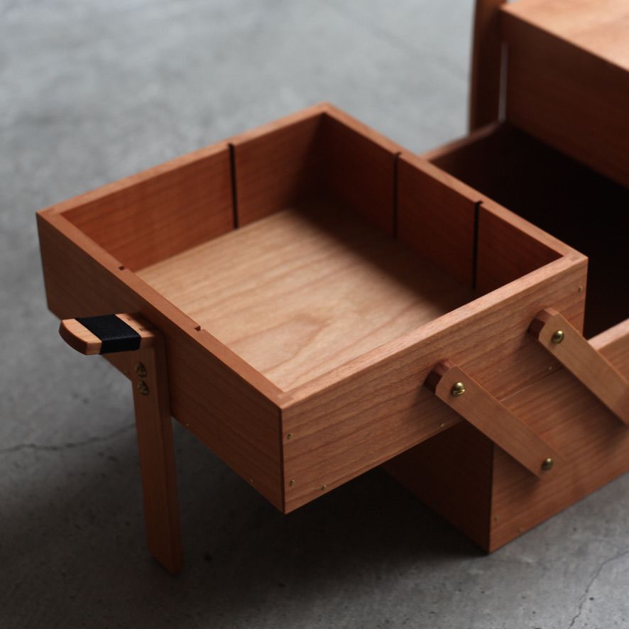 岡野達也 - 【残りわずか】ソーイングボックス_大(CHERRY) | ACRMTSM