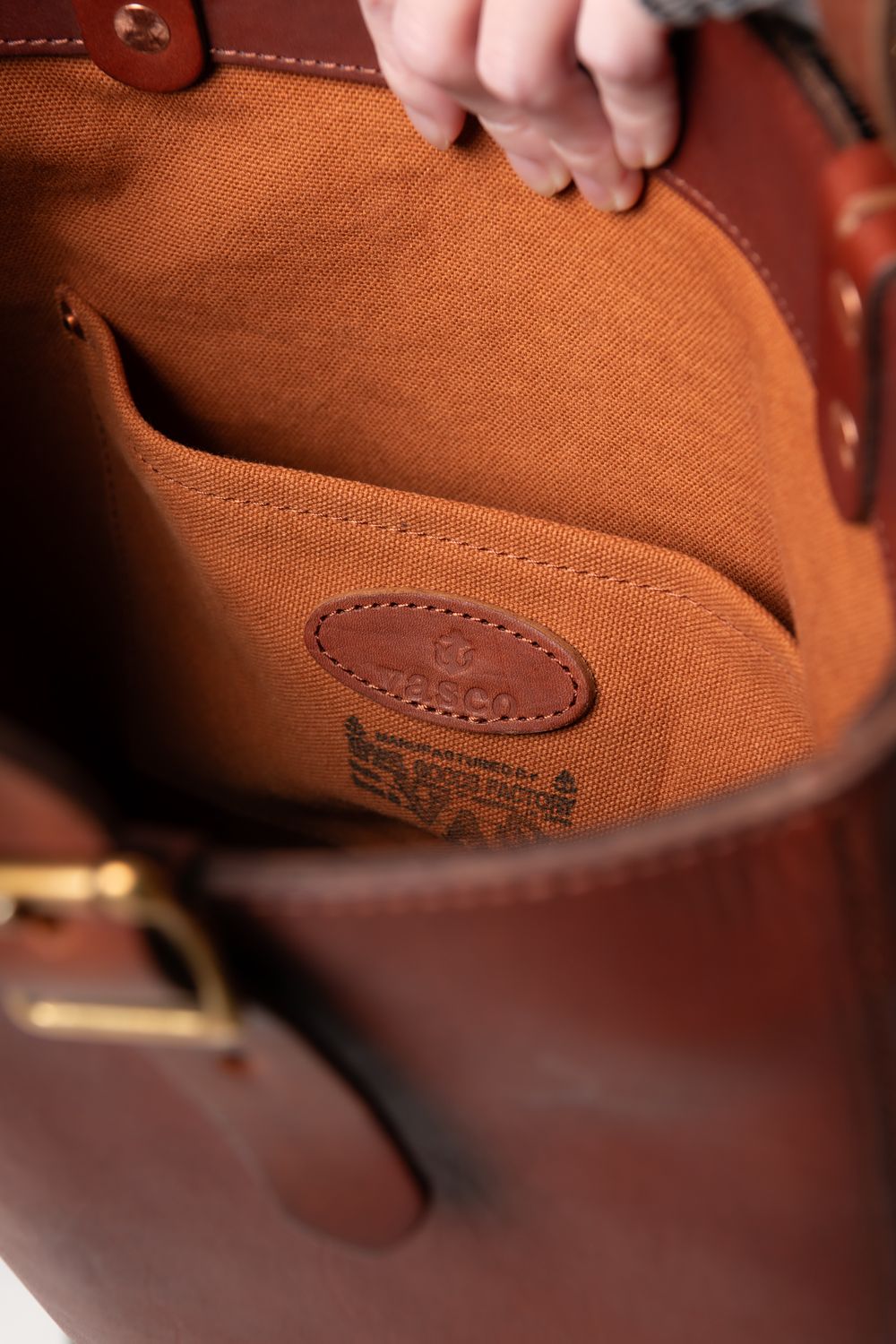 vasco - 【ラスト1点 / 25SS】LEATHER TRAVEL TOTE BAG - HEIGHT