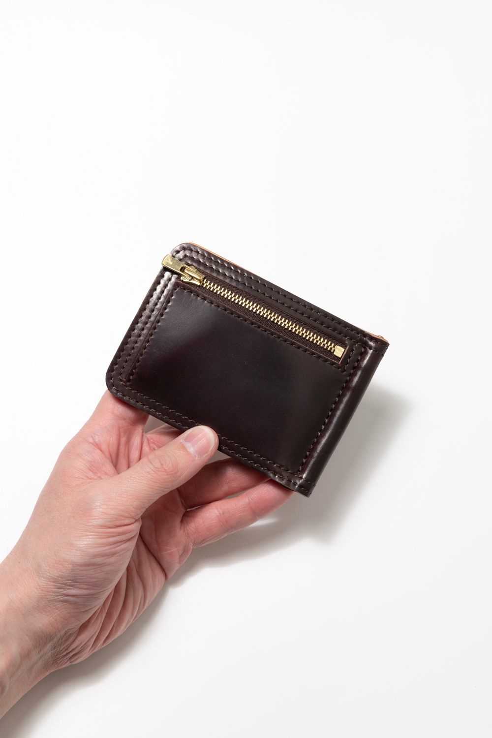 vasco - 【ラスト1点 / 25SS】LEATHER GARRISON MONEY CLIP [WHISKY