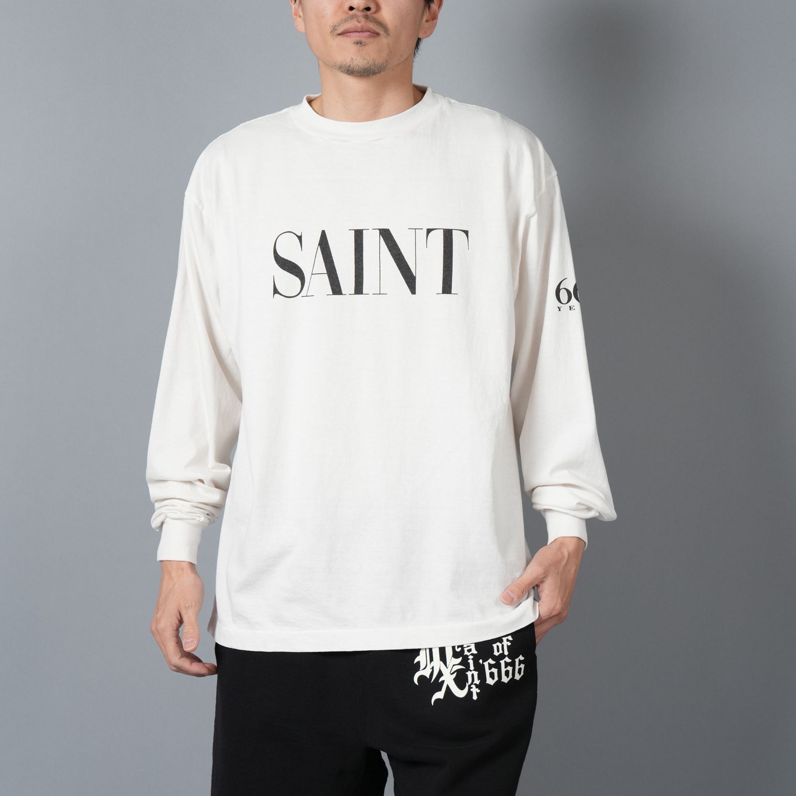 SAINT M×××××× - 【ラスト1点】SM-HR8-0000-035 / LS TEE / SAINT