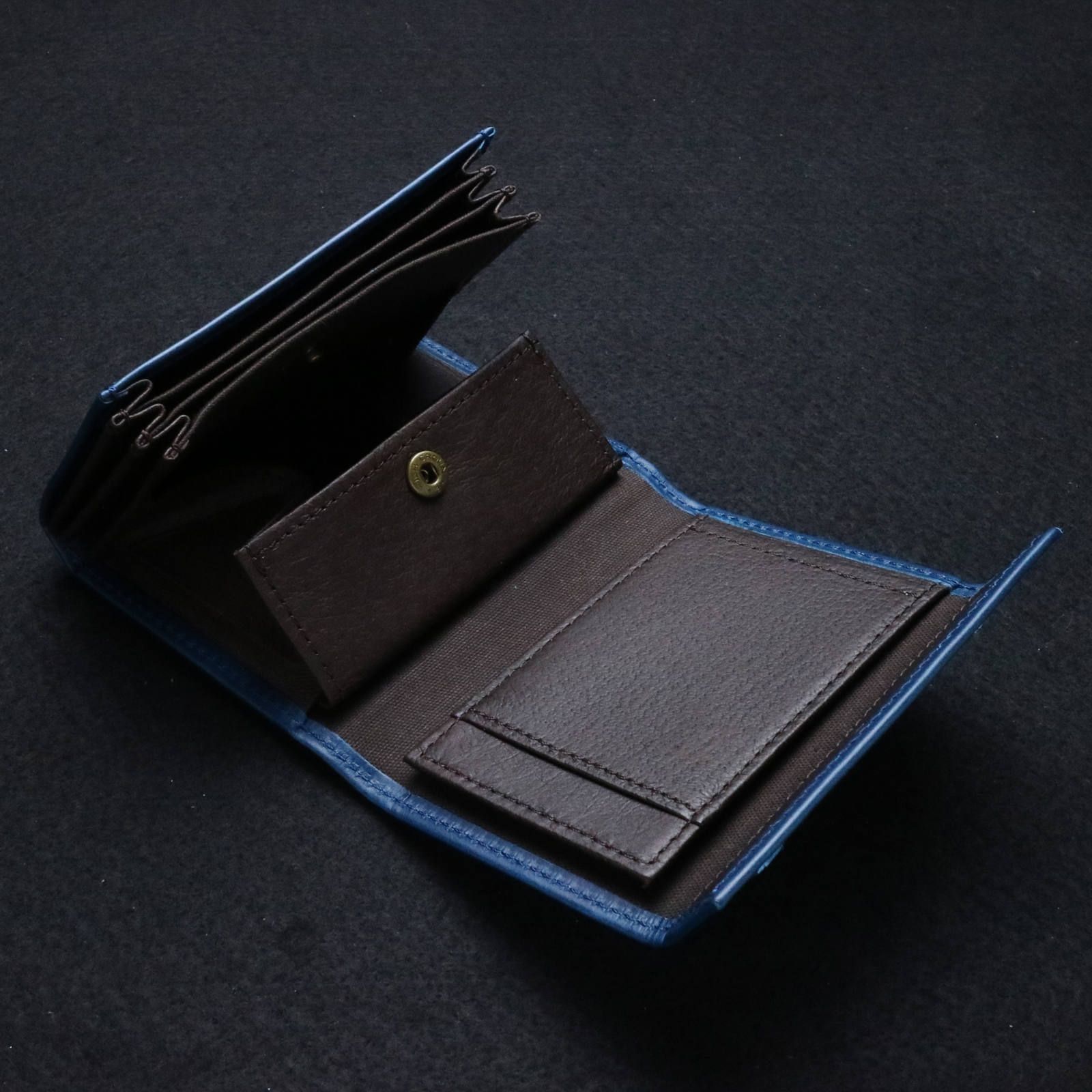 m+ - 【送料無料対象外】「millefoglie II P25」ミニ財布 ブルー