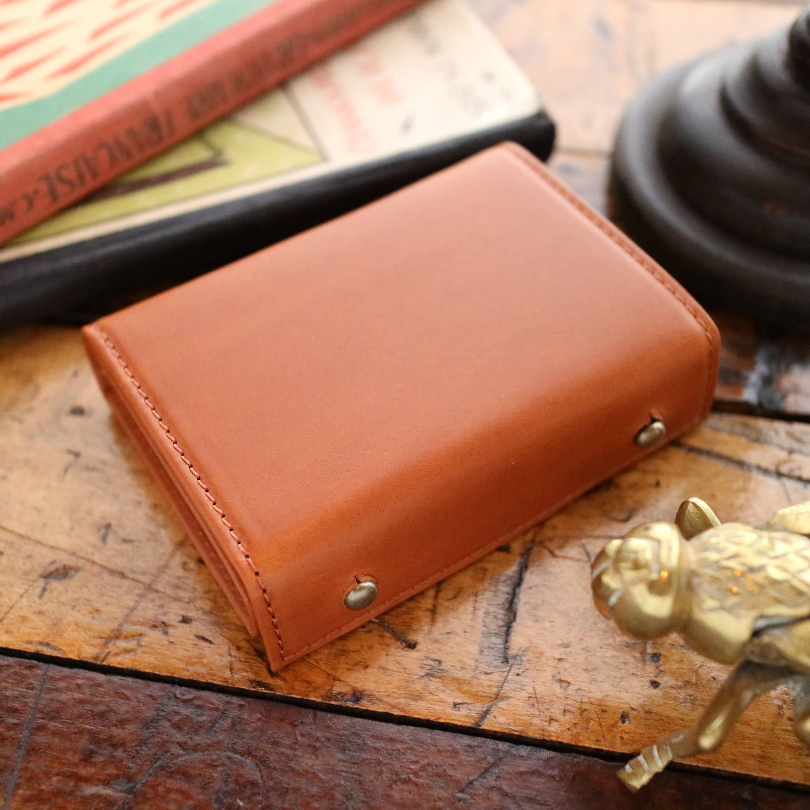 m+ - 【送料無料対象外】「millefoglie II P25」ミニ財布 コニャック