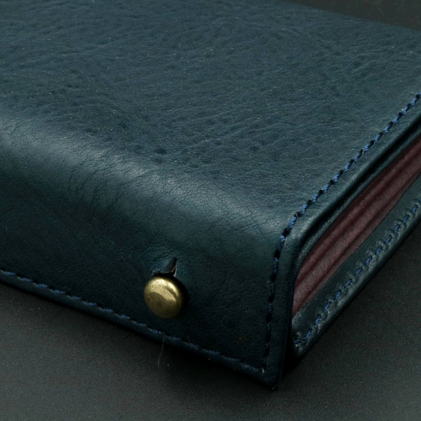 m+ - 【送料無料対象外】「millefoglie II P25」ミニ財布 ネイビー