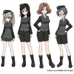 1/35 ガールズ＆パンツァー劇場版 大学選抜チーム フィギュアセット