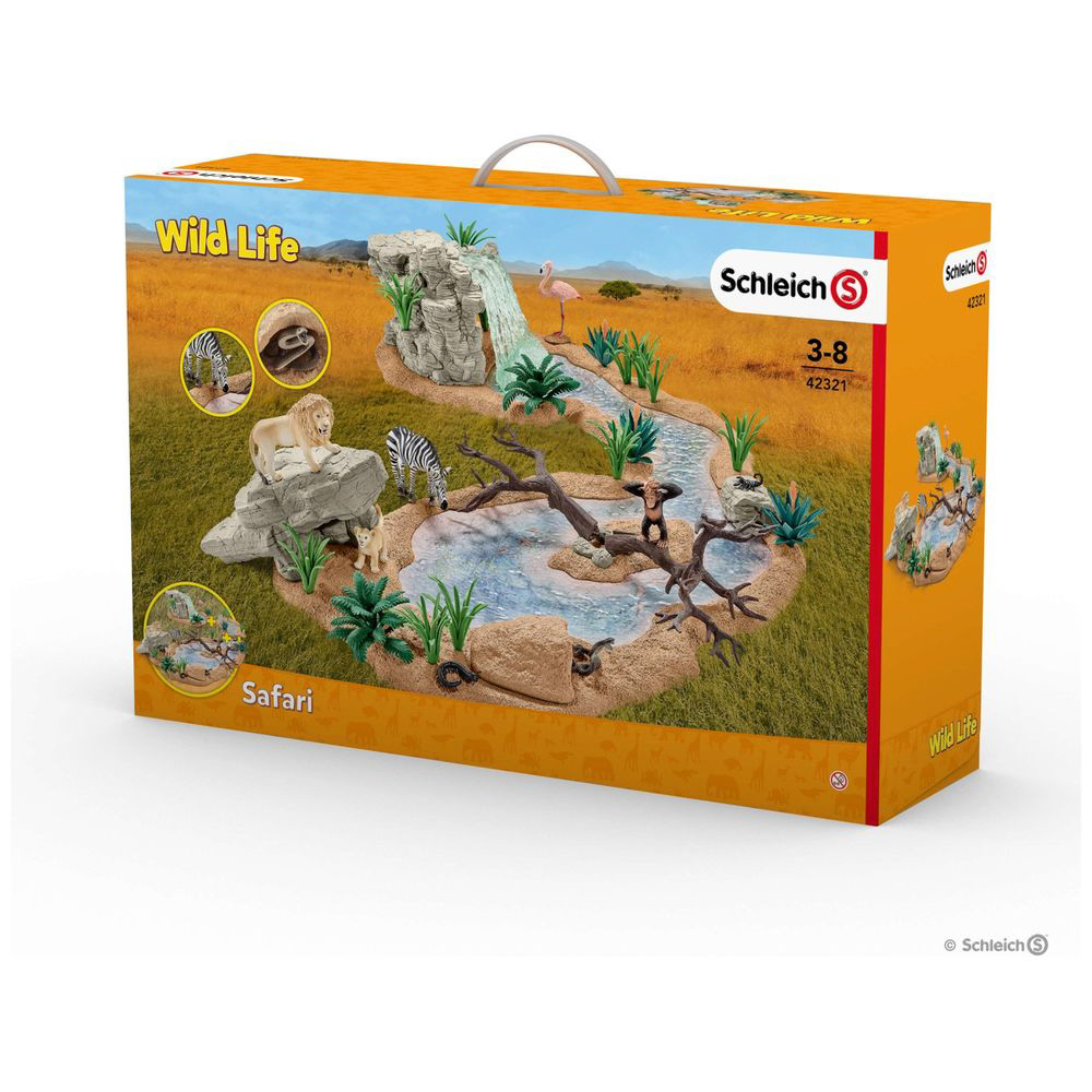シュライヒ 42321 水飲み場での大冒険！サバンナ・ビッグセット｜の