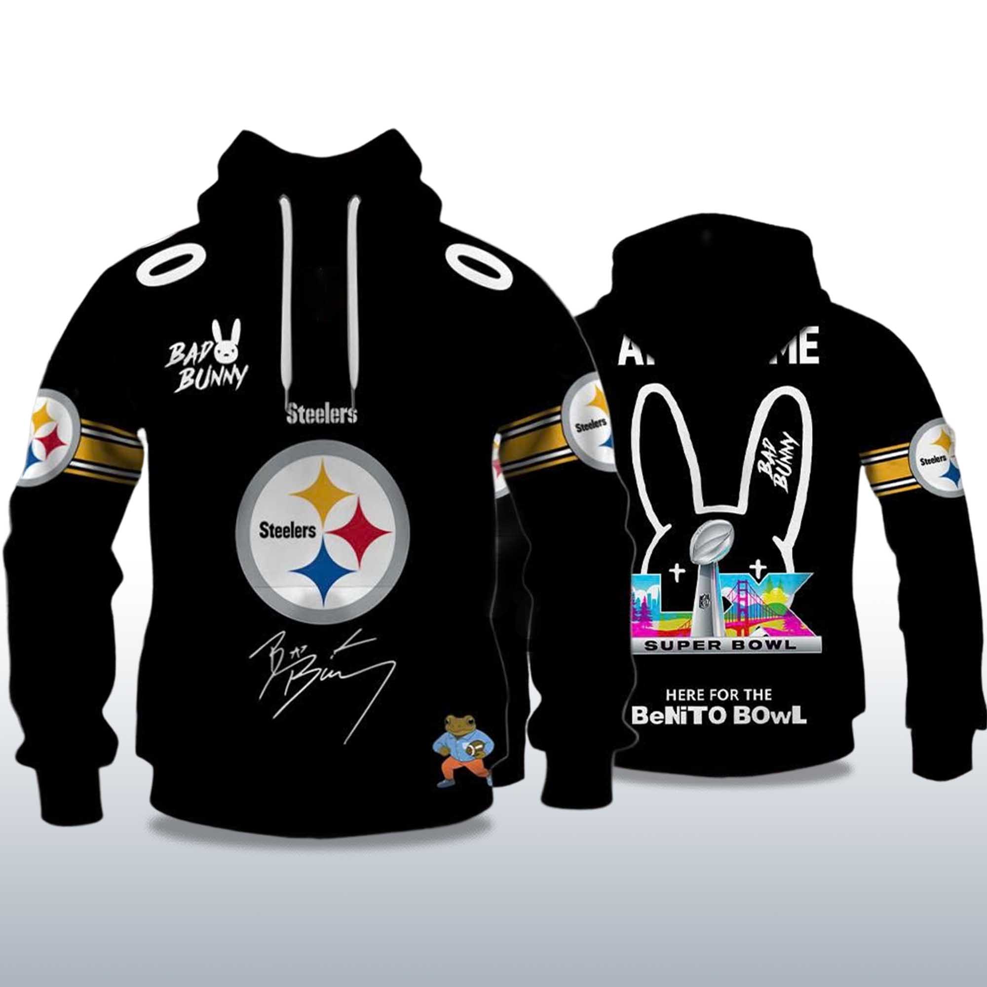 Steelers Bad Bunny Bowl LX 2026 Hoodie