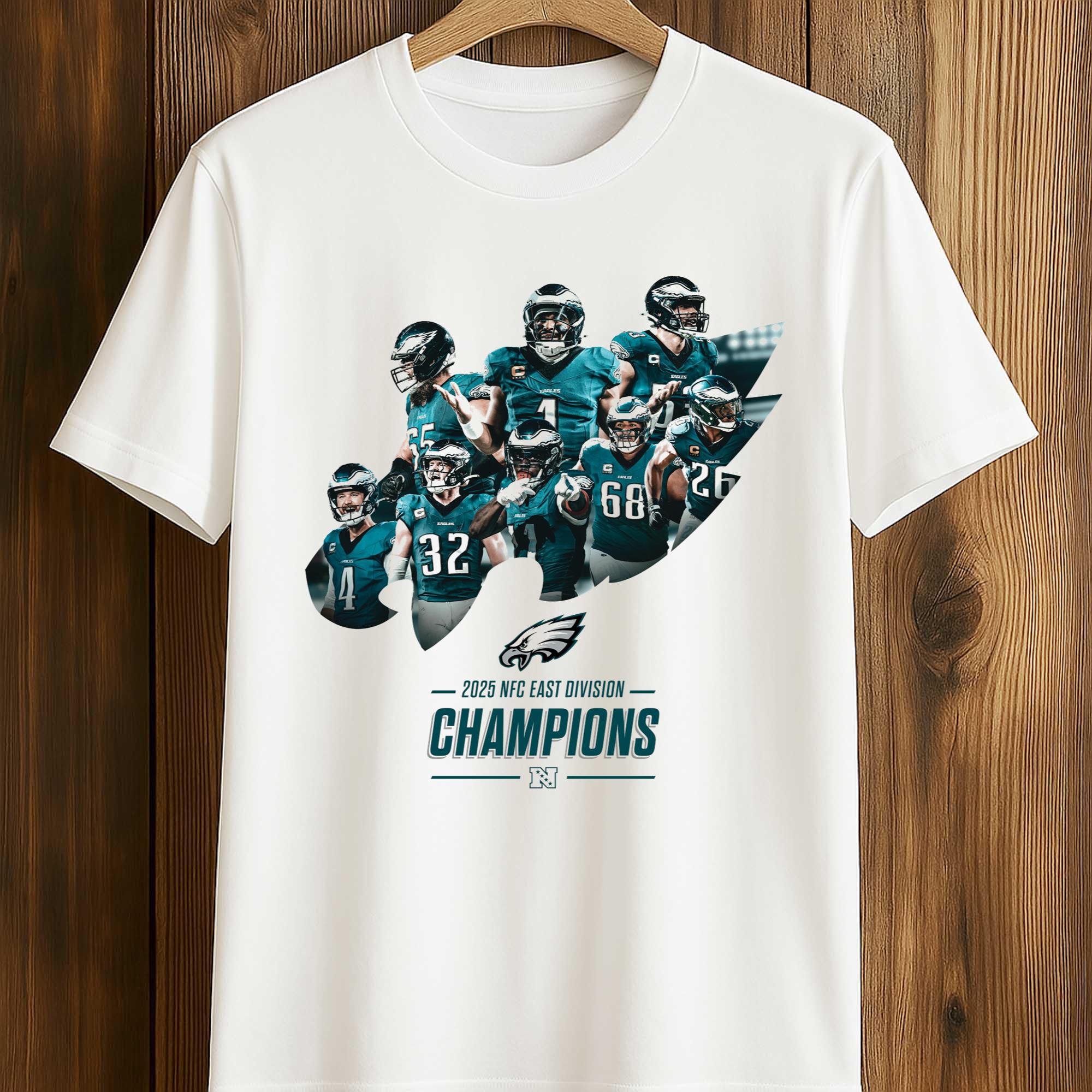 2025 Eagles Back To Back NFC EAST Champions Shirt