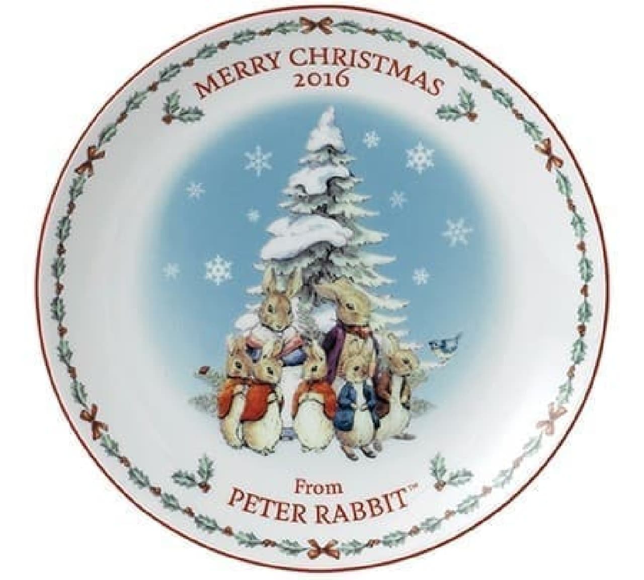 ピーターラビット ウェッジウッド クリスマス プレート 6枚 Xmas 送料